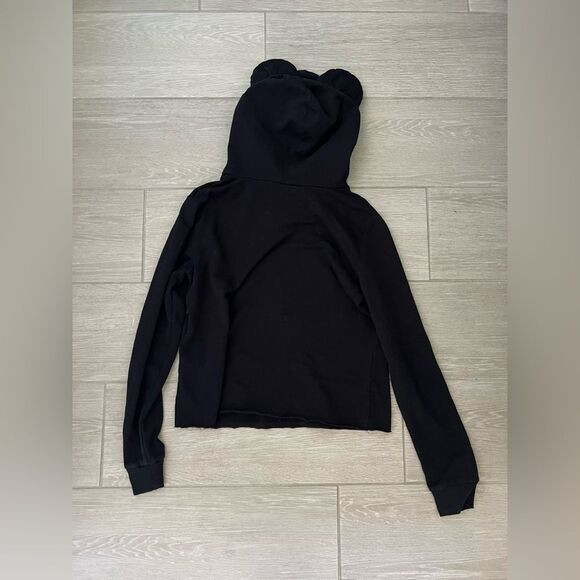 Disney Mickey Mouse Ears Black Drawstring Hoodie size M - Picture 5 of 5